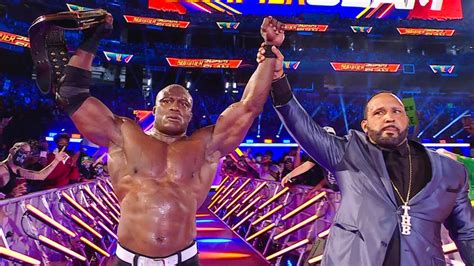 bobby lashley|Bobby Lashley def. Goldberg to retain the WWE Championship.